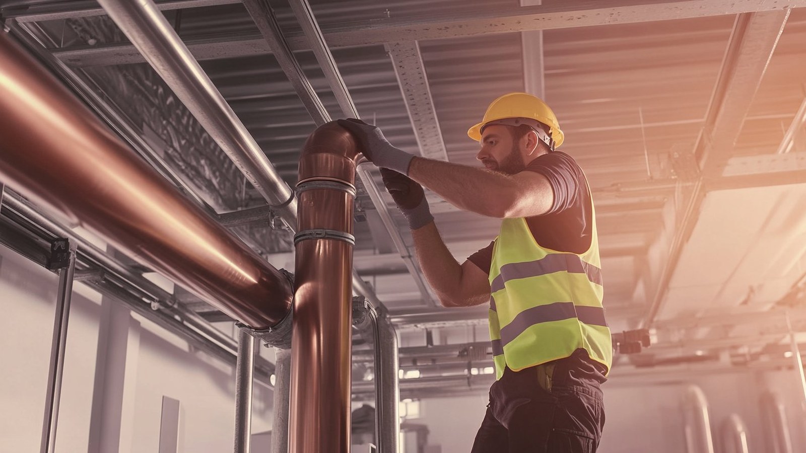 Licensed plumber servicing commercial pipe infrastructure — CHS Facility Services Adelaide